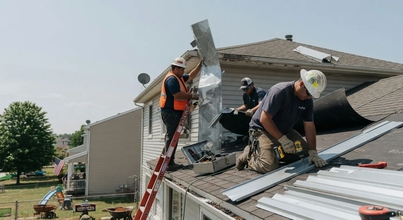 Storm Damage Metal Roof Repair in Milledgeville, TN